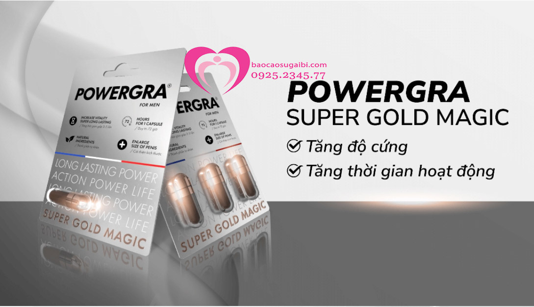 Powergra For Men thuốc cường dương – Kéo dài thời gian quan hệ